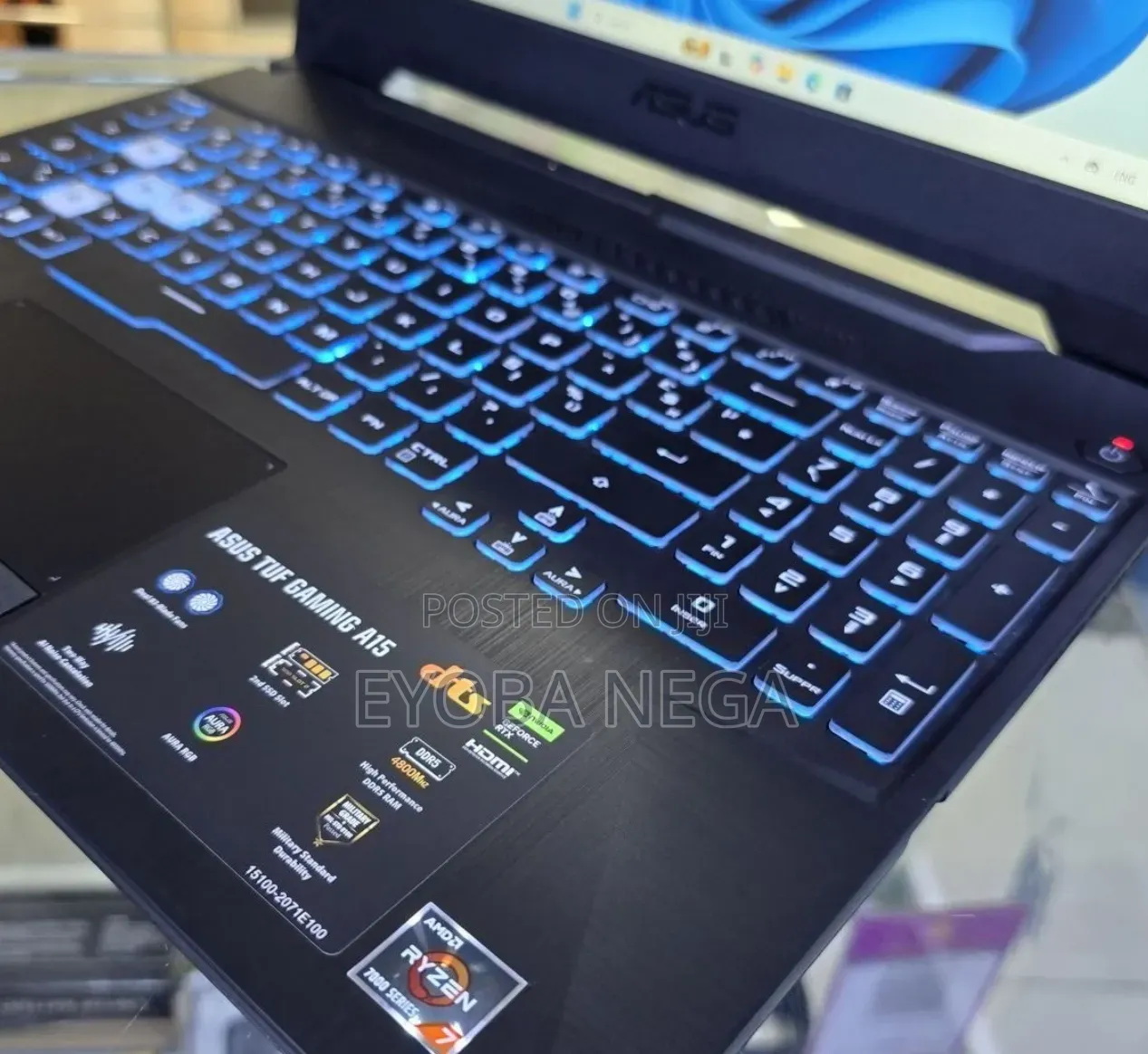 New Laptop Asus TUF Gaming A15 16GB AMD Ryzen 7 SSD 512GB