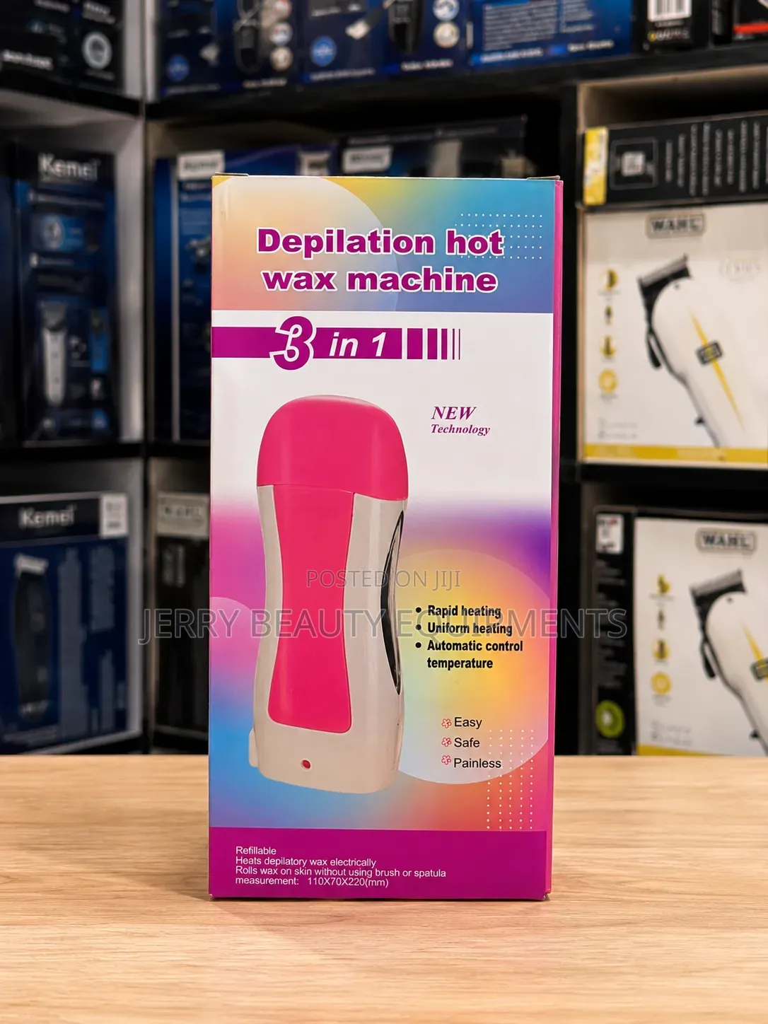 Full Set Hair Wax Device- Warmer, Strips and Wax
