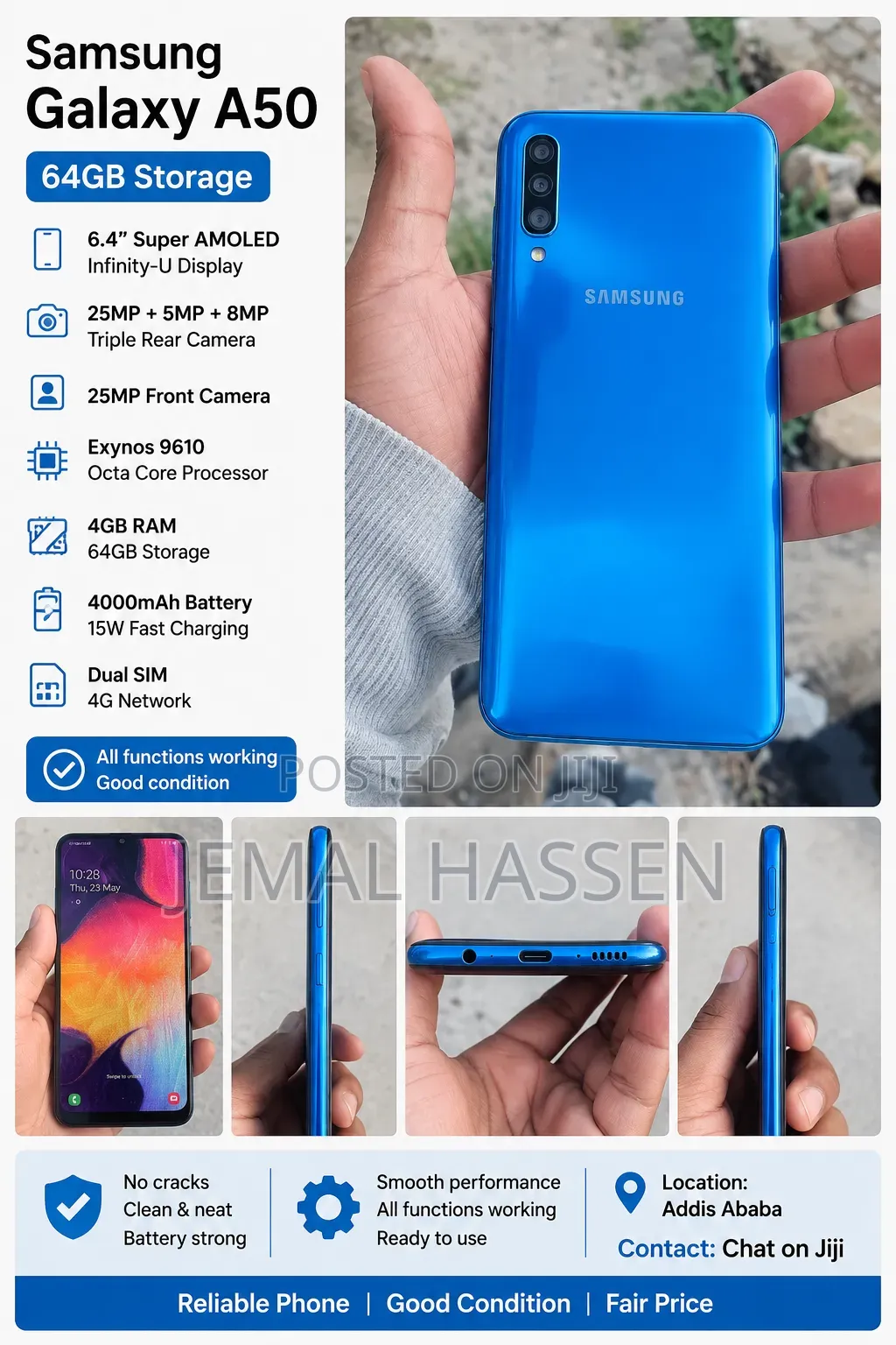 Samsung Galaxy A50 64 GB Blue