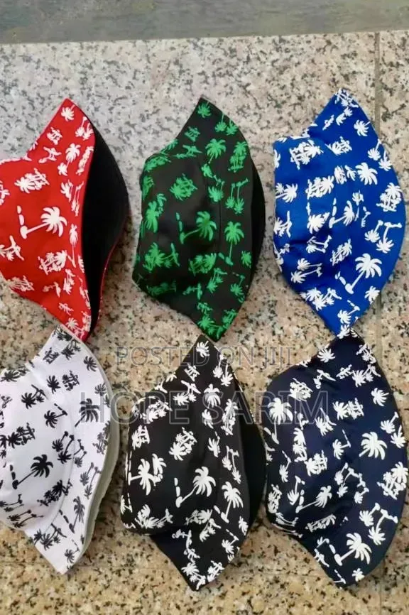 Trendy Palm Tree Print Bucket Hats -