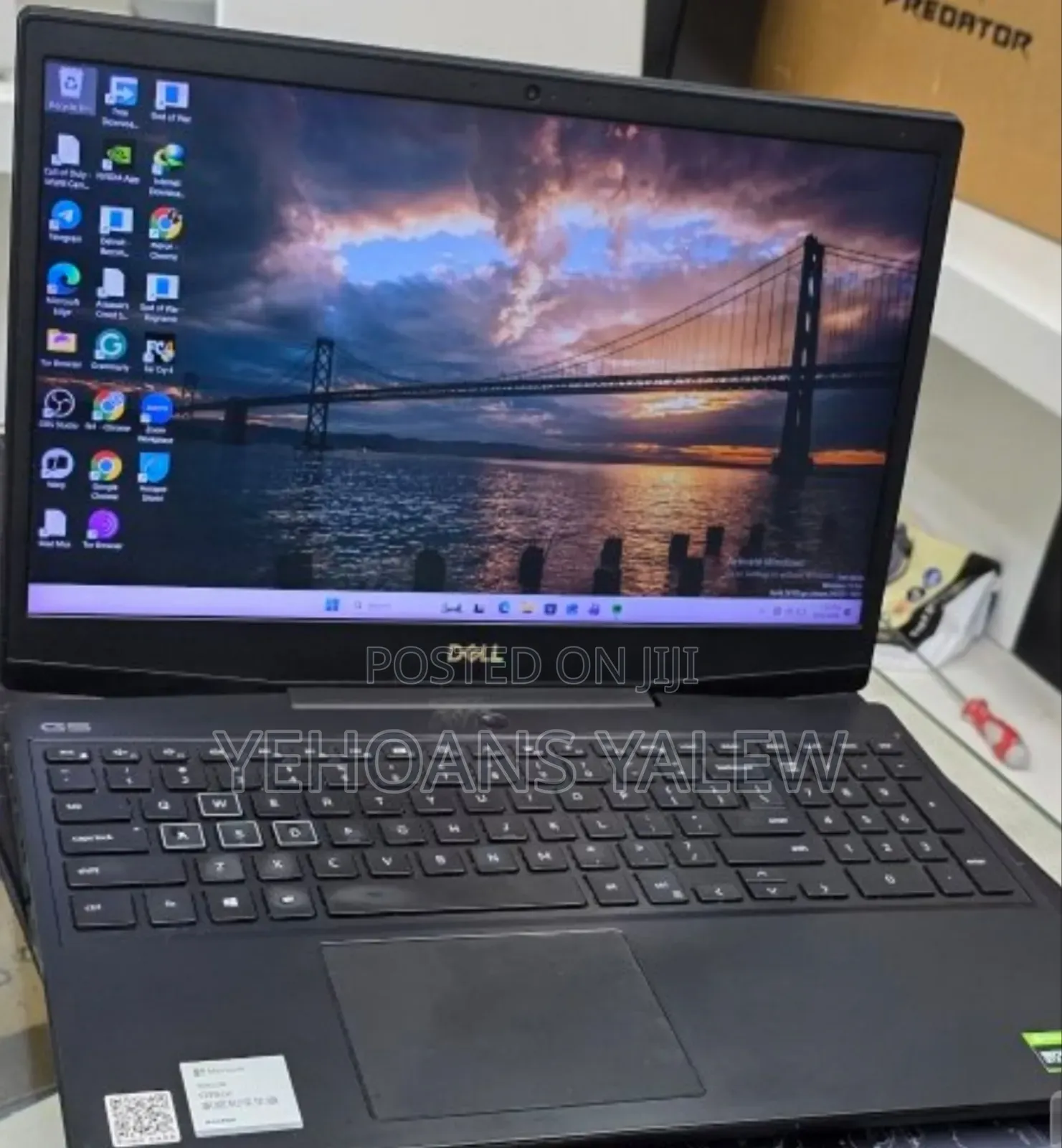 New Laptop Dell G15 5511 32GB Intel Core i7 SSD 512GB