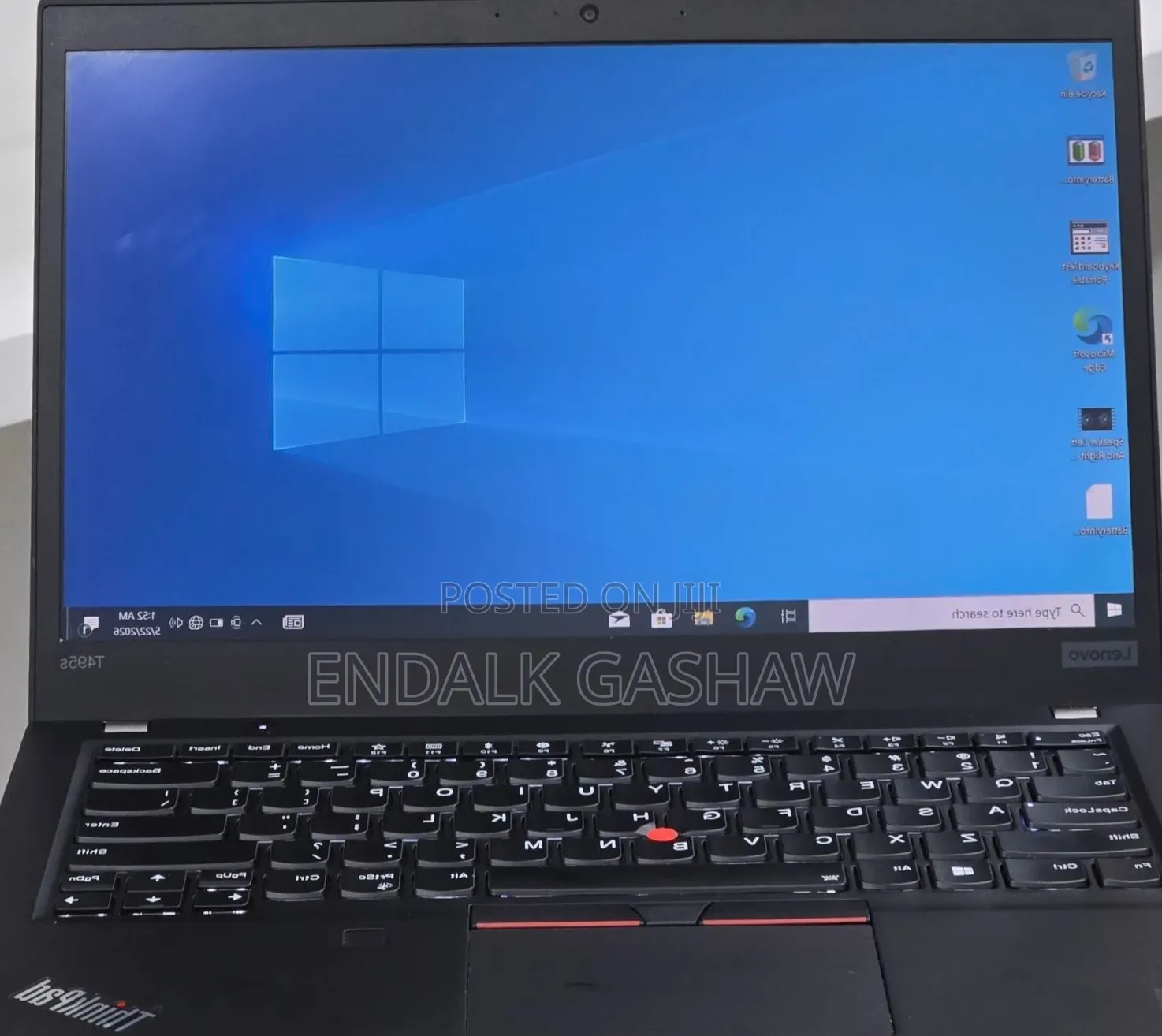 New Laptop Lenovo ThinkPad t495s 16GB AMD Ryzen 7 SSD 512GB