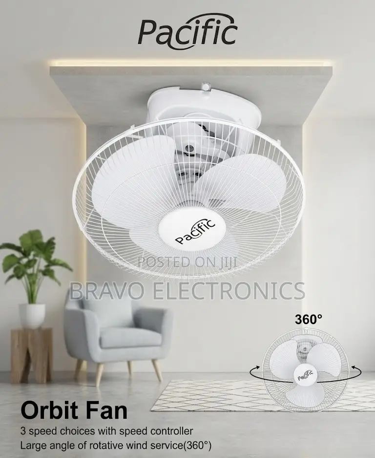 Pacific Orbit Fan – 360° Ventilator Cooling | Premium Airflow