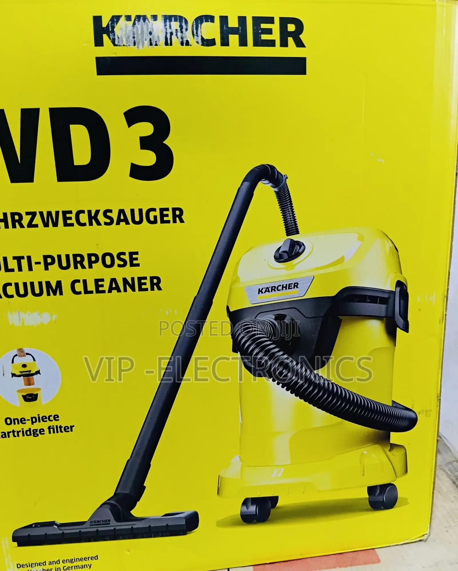 Karcher Vacuum Cleaner Wd 3 Multi-Purpose – Powerful Wet Dry