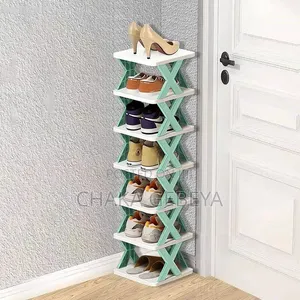 6‐Tier Plastic Shoe Rack – Space Saver – Free Delivery