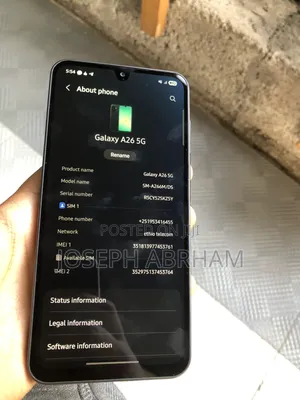 New Samsung Galaxy A26 256 GB Black