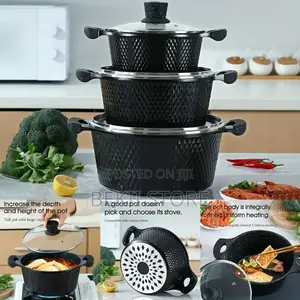 Luxury Non Stick Granite Cooking Pot Set