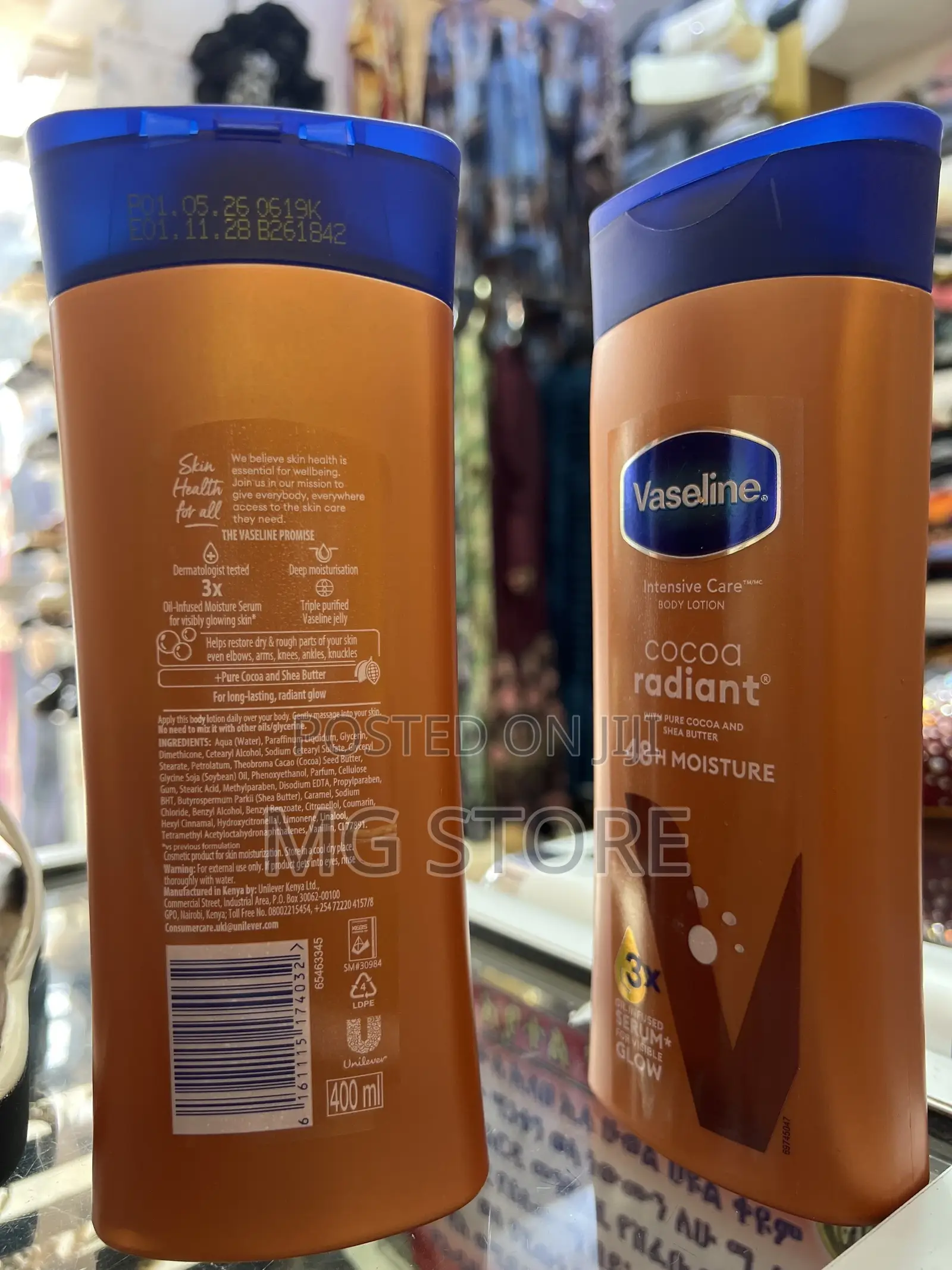 Original Cocoa Radiant Vaseline Body Lotion 48 Hr Moisture