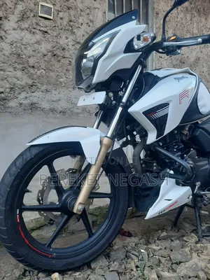 New TVS Apache 180 RTR 2024 White