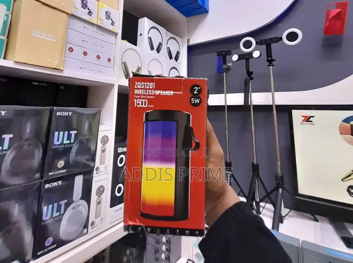 Zqs1201 Portable Wireless Bluetooth Speaker With RGB Lights