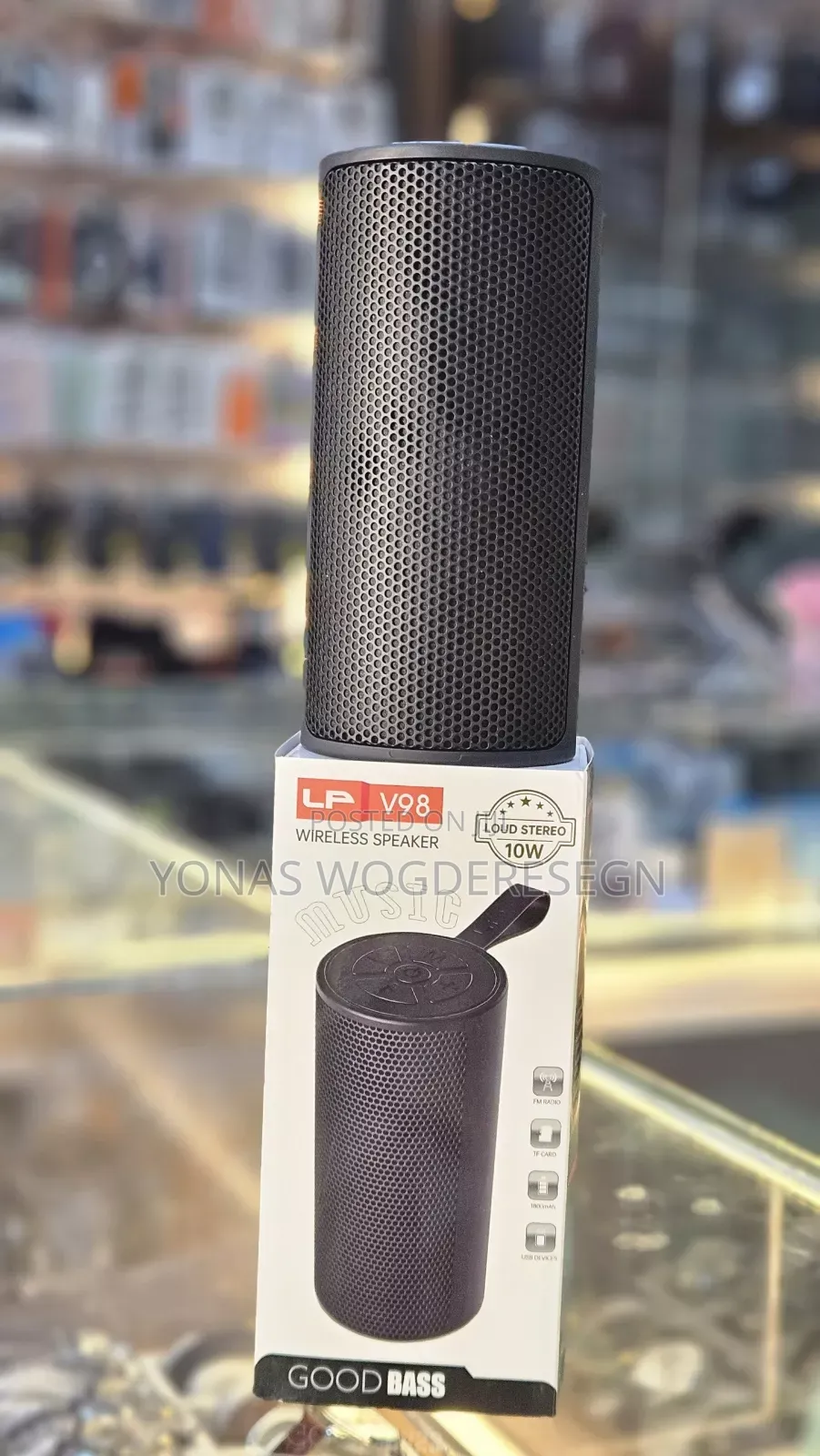 Lp V98 Wireless Bluetooth Speaker – Deep Bass Portable Speaker