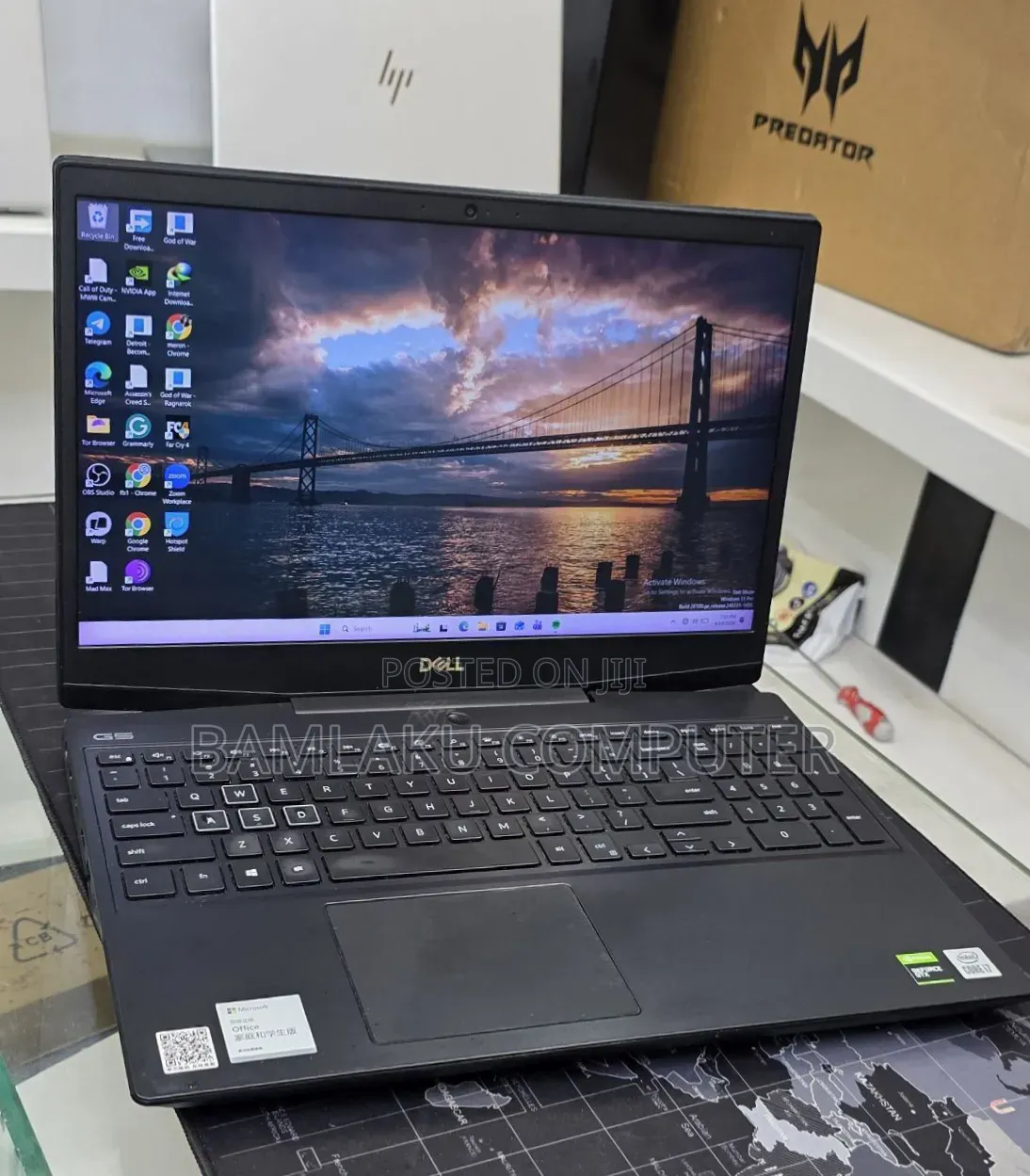 New Laptop Dell G15 5511 32GB Intel Core i7 SSD 512GB