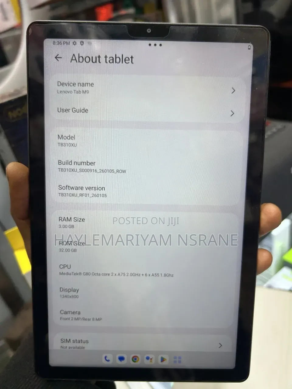 New Lenovo Tab M9 32 GB Silver