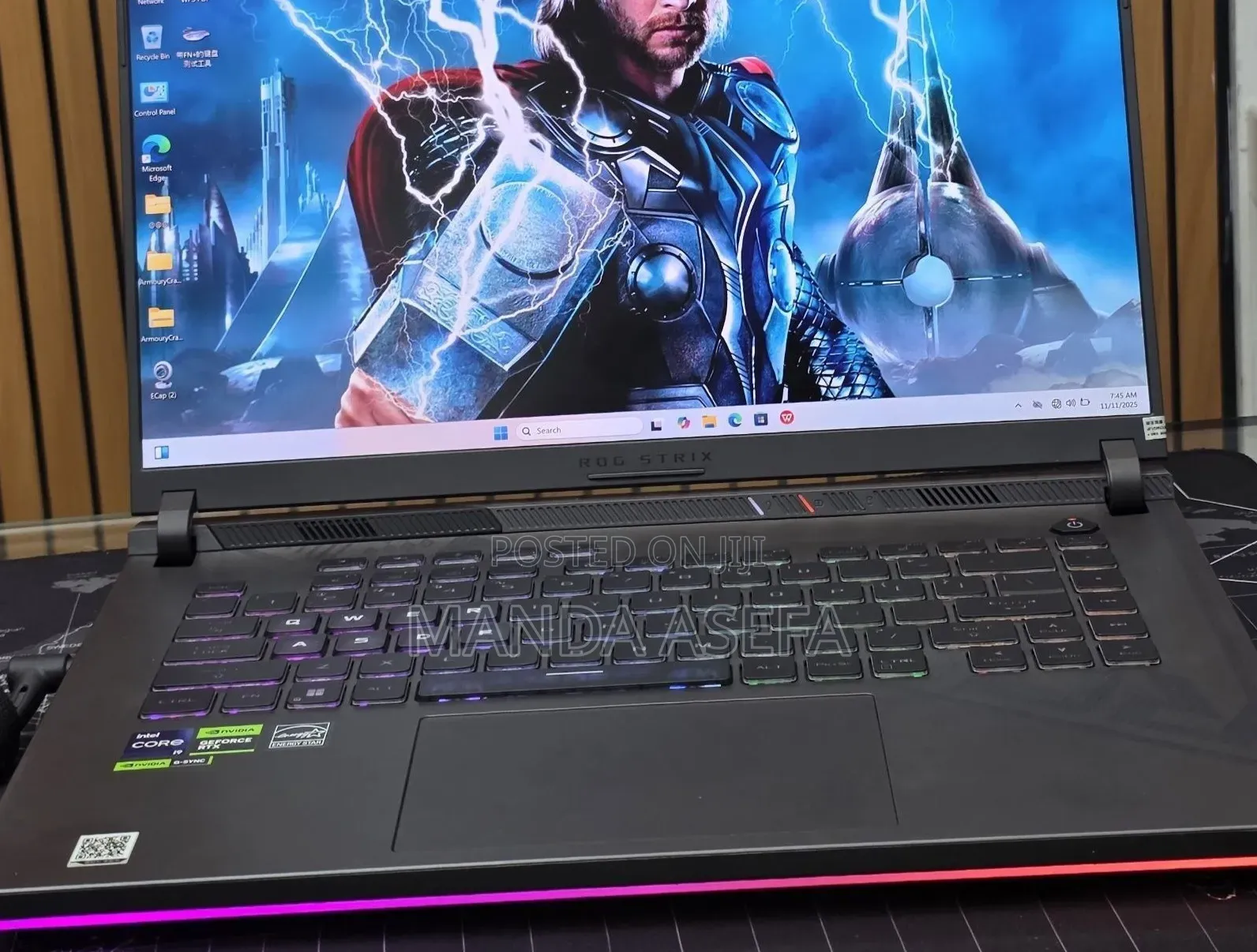 New Laptop Asus ROG Strix G16 G614 16GB Intel Core i9 SSD 1T