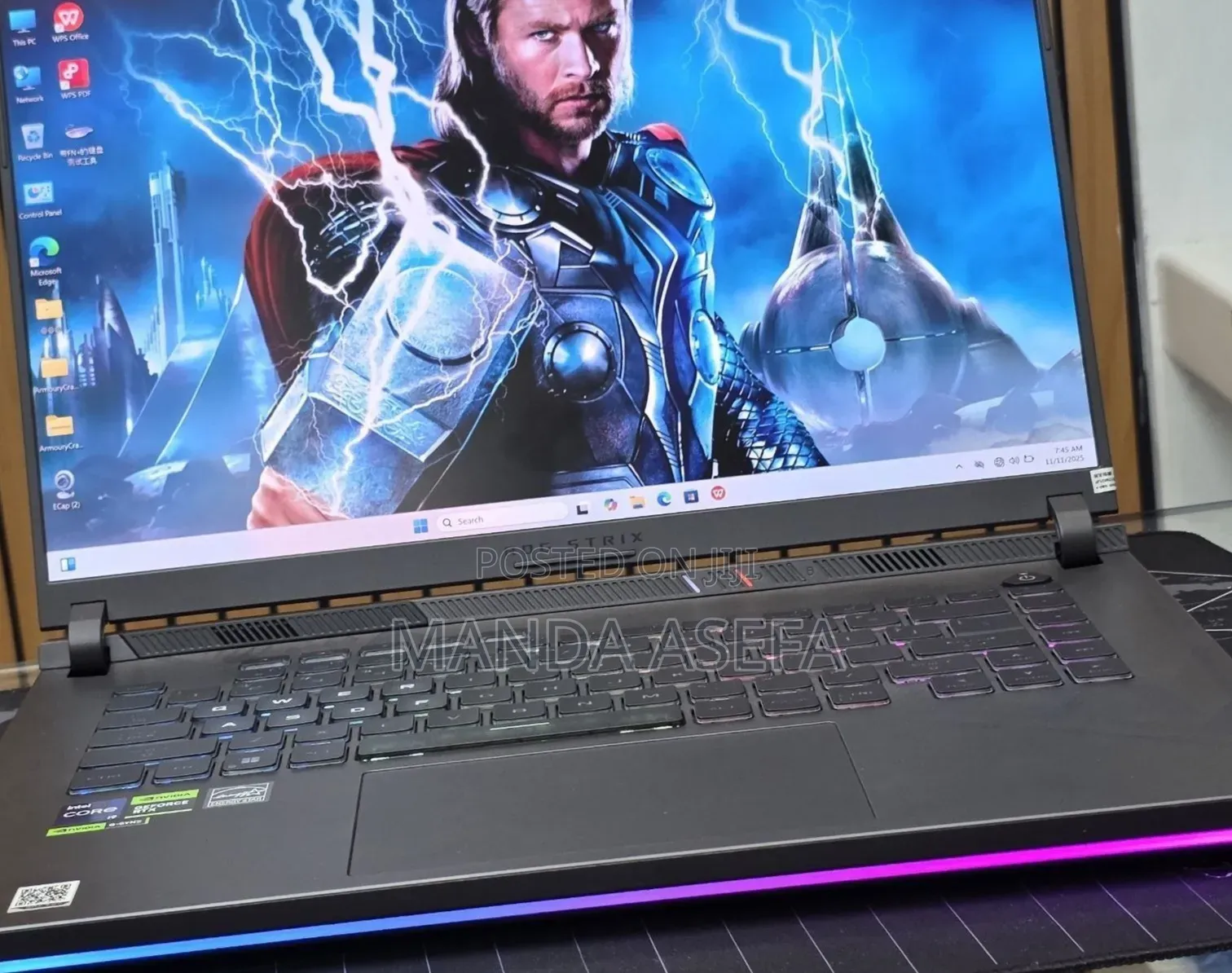 New Laptop Asus ROG Strix G16 G614 16GB Intel Core i9 SSD 1T