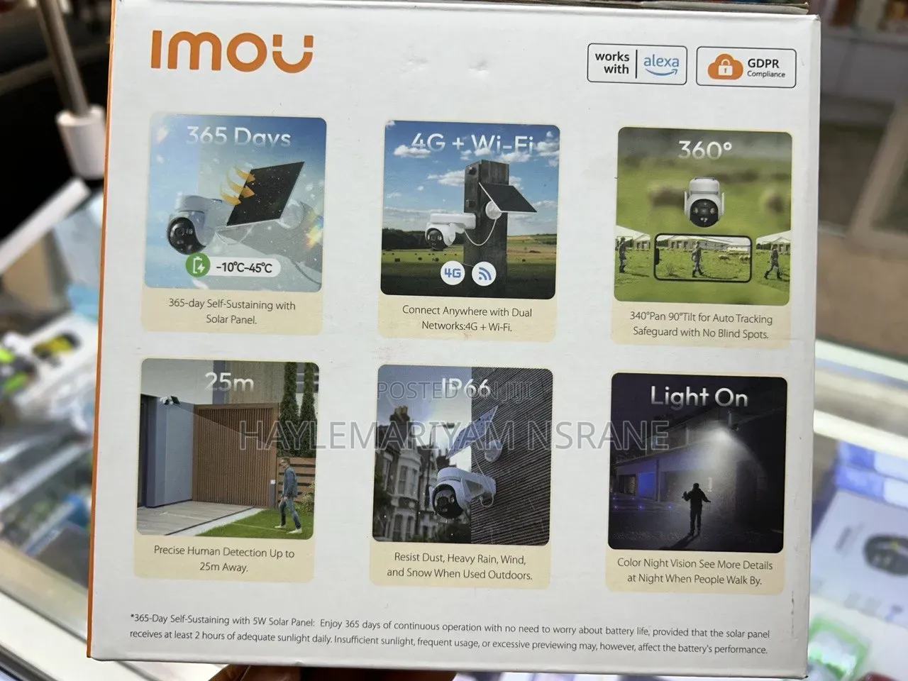 Imou /5mp 4g+Wifi 30day Battery