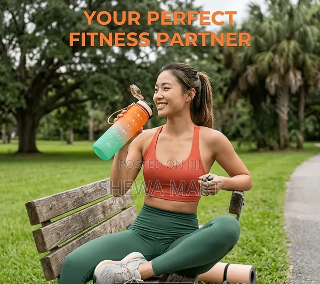 Leak-proof Inspirational Water Bottle, Medium Cup,Convenient Portable
