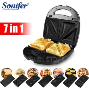 ሶኒፈር ባለ 7 አማራጭ የቁርስ ማዘጋጃ | Sonifer 7in1 Sandwich Maker