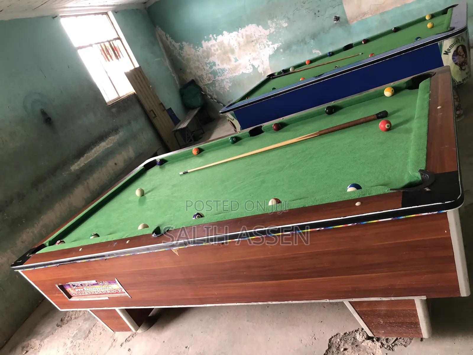 "የተሟላ የፑል ንግድ ስራ ለሽያጭ – 2 የፑል Professional Pool Table For Sale