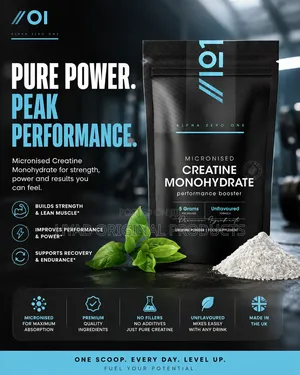 Creatine Powder Powder / 1kg, 5g ( 200 Serving)