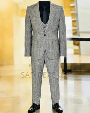 Men's Grey Turkey Suit(የቱርክ ሱፍ)