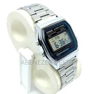 Casio A158wa-1 Stainless Steel Vintage Digital Watch.