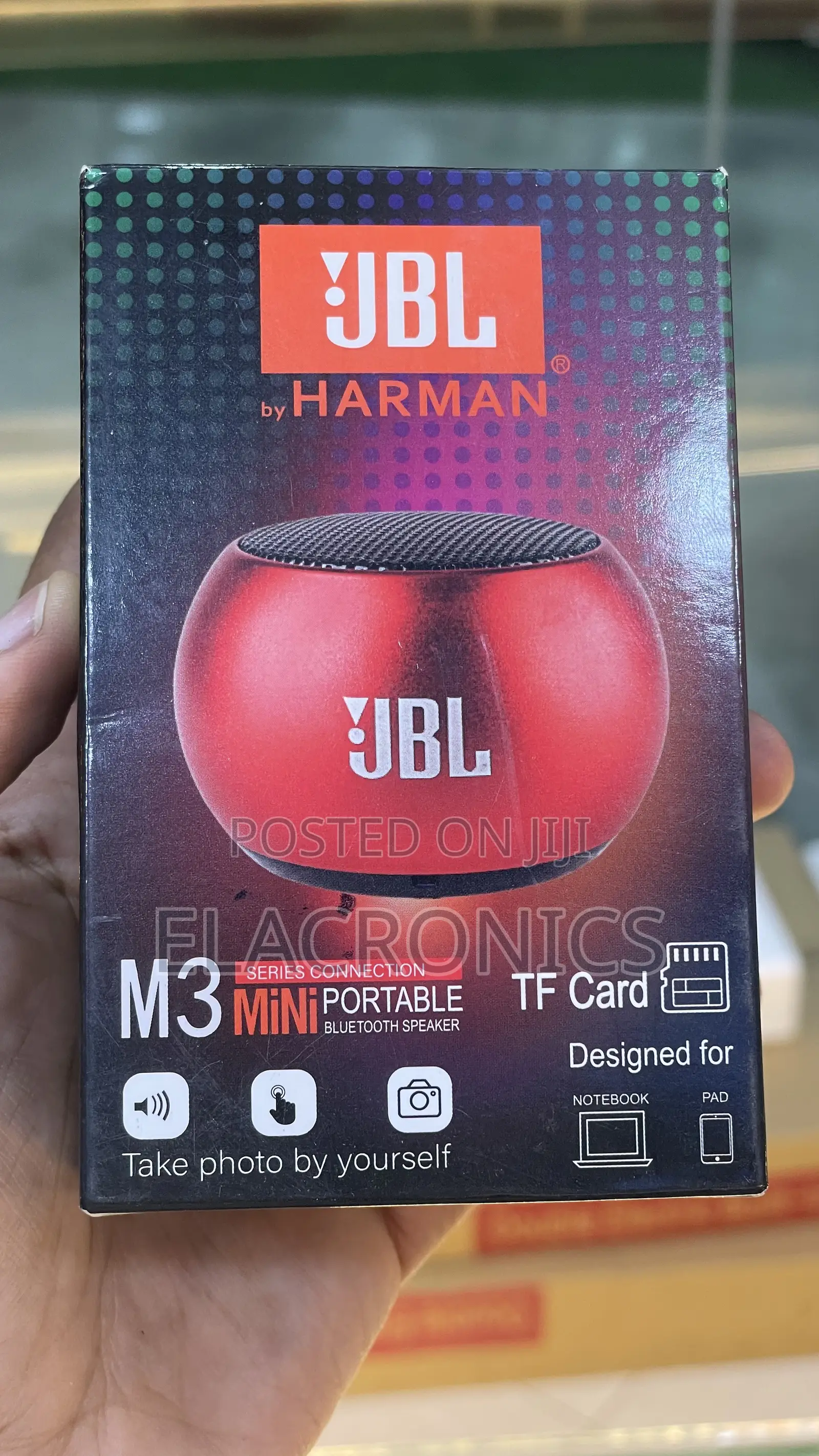 JBL M3 Mini Portable Bluetooth Speaker - Red - New