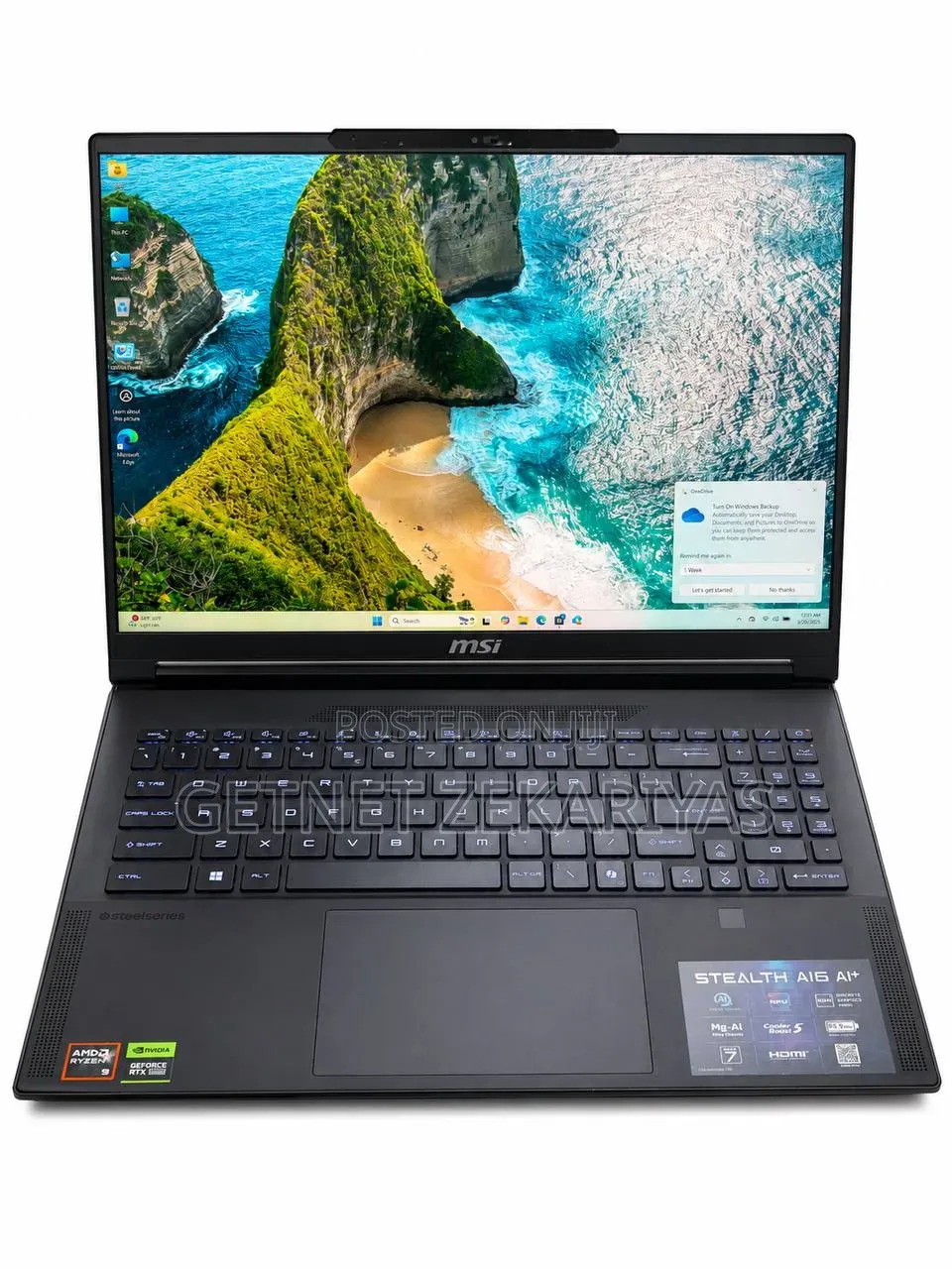 New Laptop MSI Stealth 16 AI Studio 32GB Intel Core Ultra 9 SSD 1T