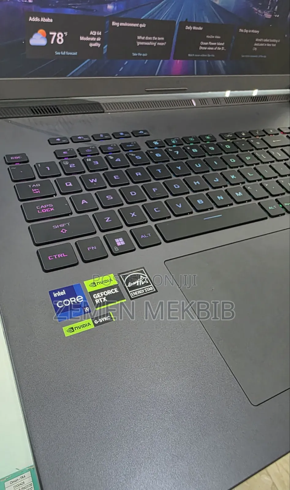 New Laptop Asus ROG Strix G15 16GB Intel Core i9 SSD 1T