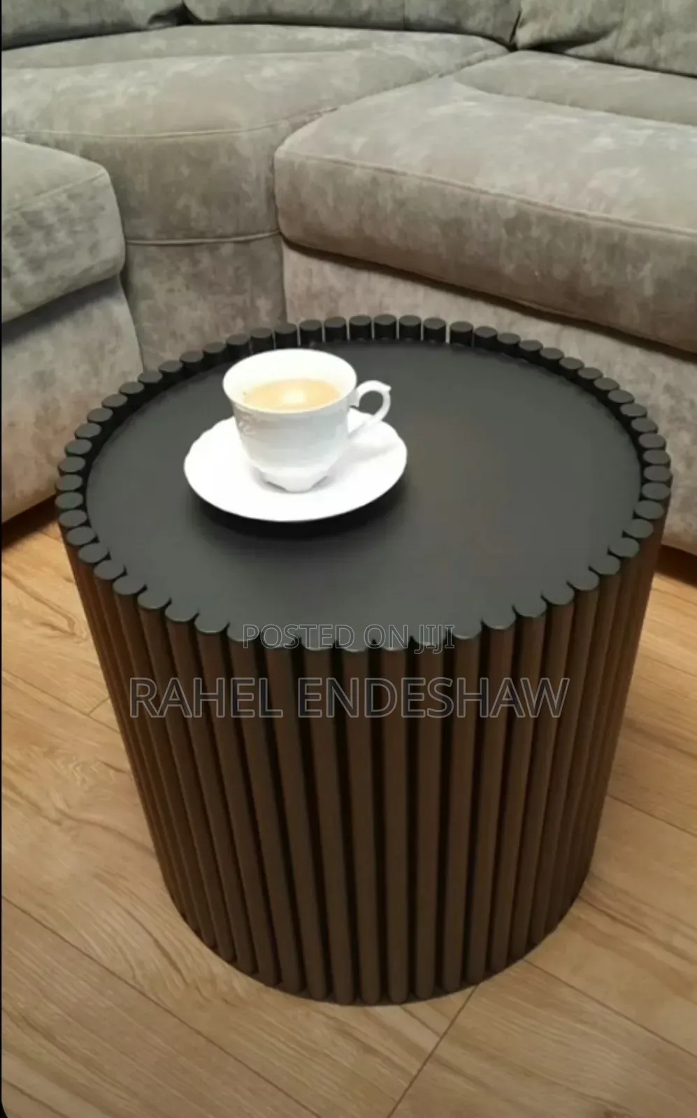 Ribbed Side Table