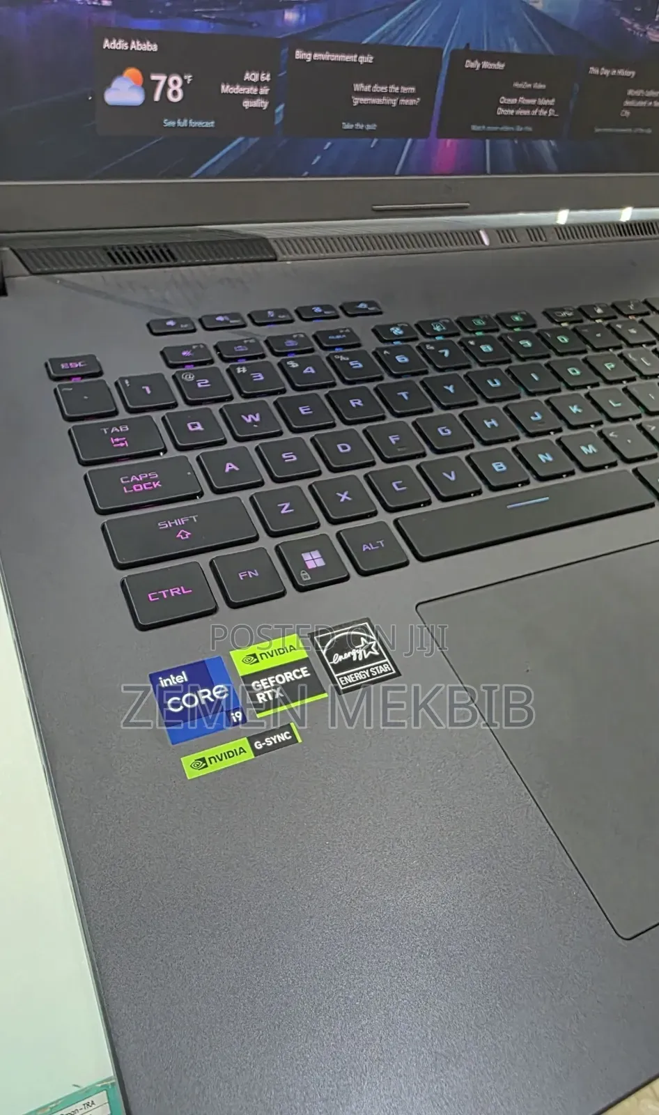 New Laptop Asus ROG Strix G15 16GB Intel Core i9 SSD 1T