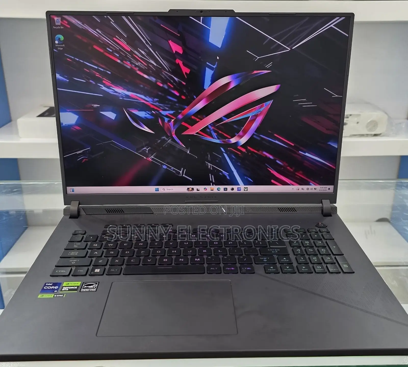 New Laptop Asus ROG Strix G17 8GB Intel Core i7 SSD 256GB