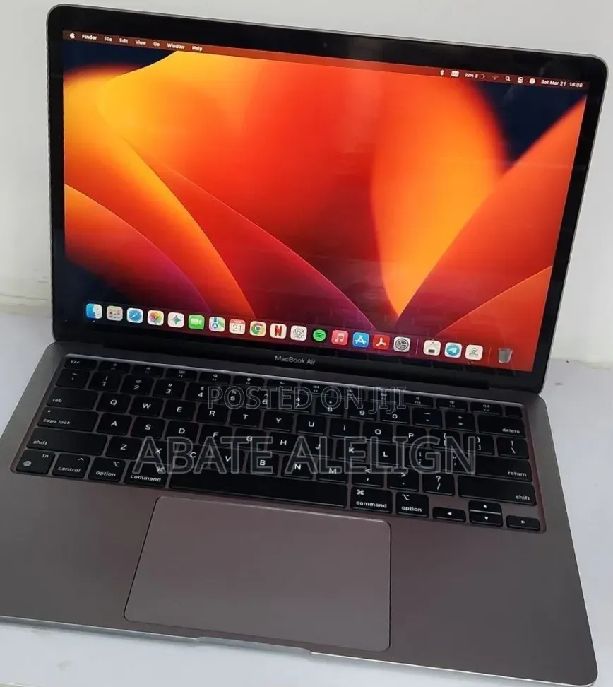 New Laptop Apple MacBook Air 2020 M1 8GB Apple M1 SSD 256GB