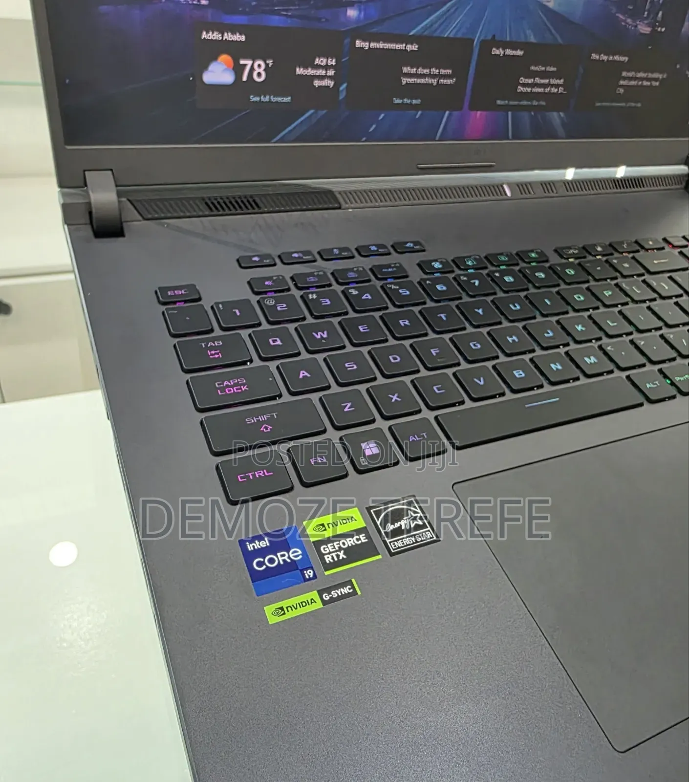 New Laptop Asus ROG Strix G17 16GB Intel Core i9 SSD 1T
