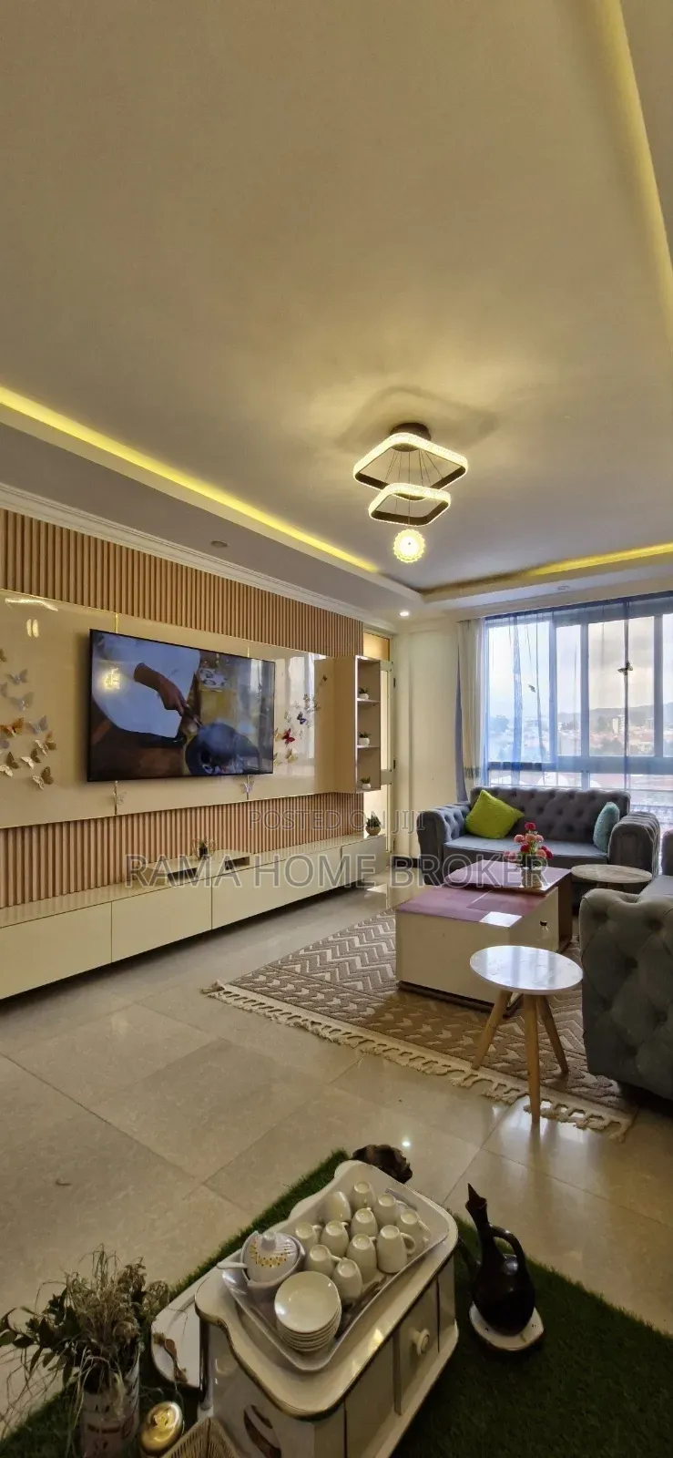 Furnished 3bdrm Apartment in ሰሚት 72, Yeka for sale