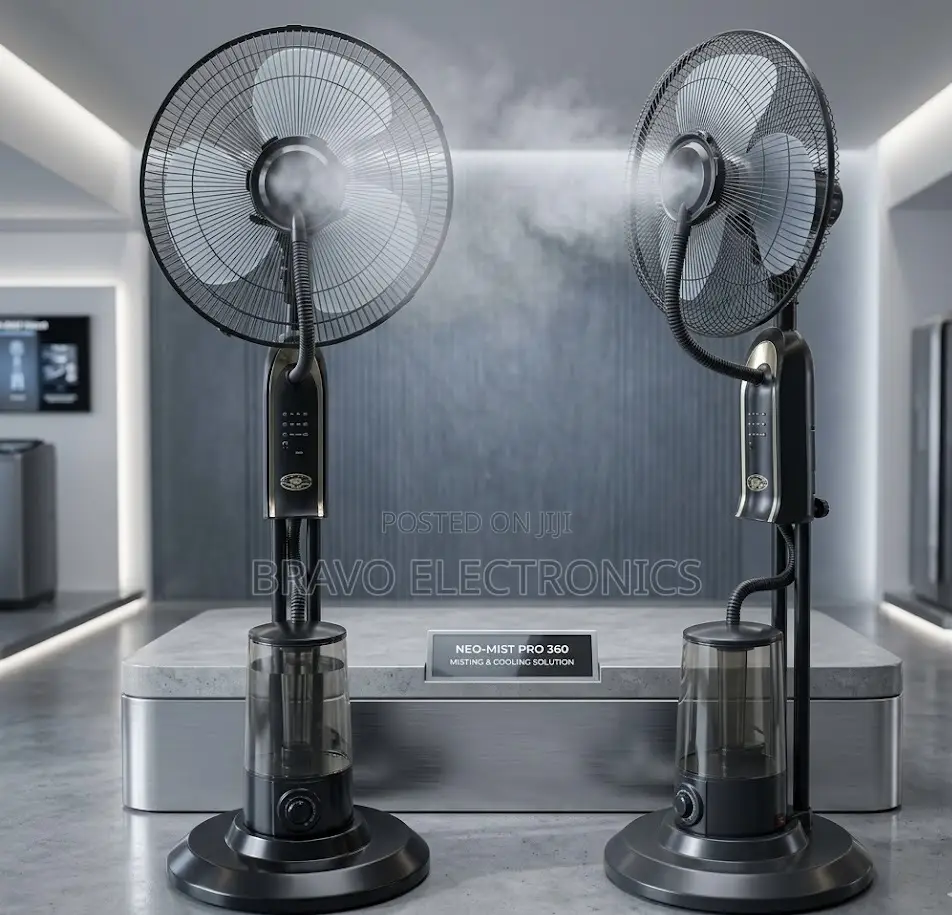 Pacific Mist Fan 16” – Water Spray Cooling | Smart Summer Comfort