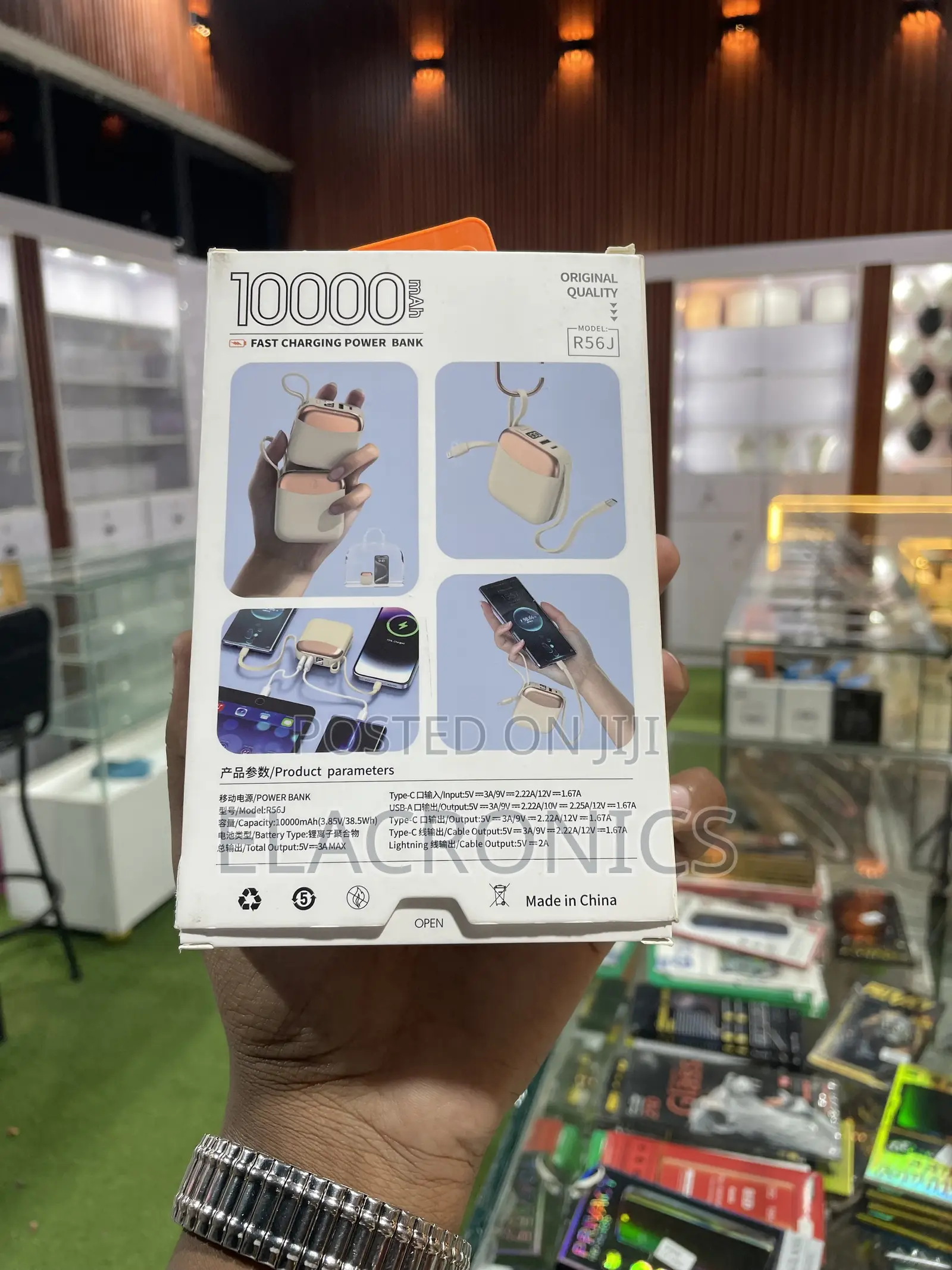 10000 Mah Power Bank Fast Charging R56j