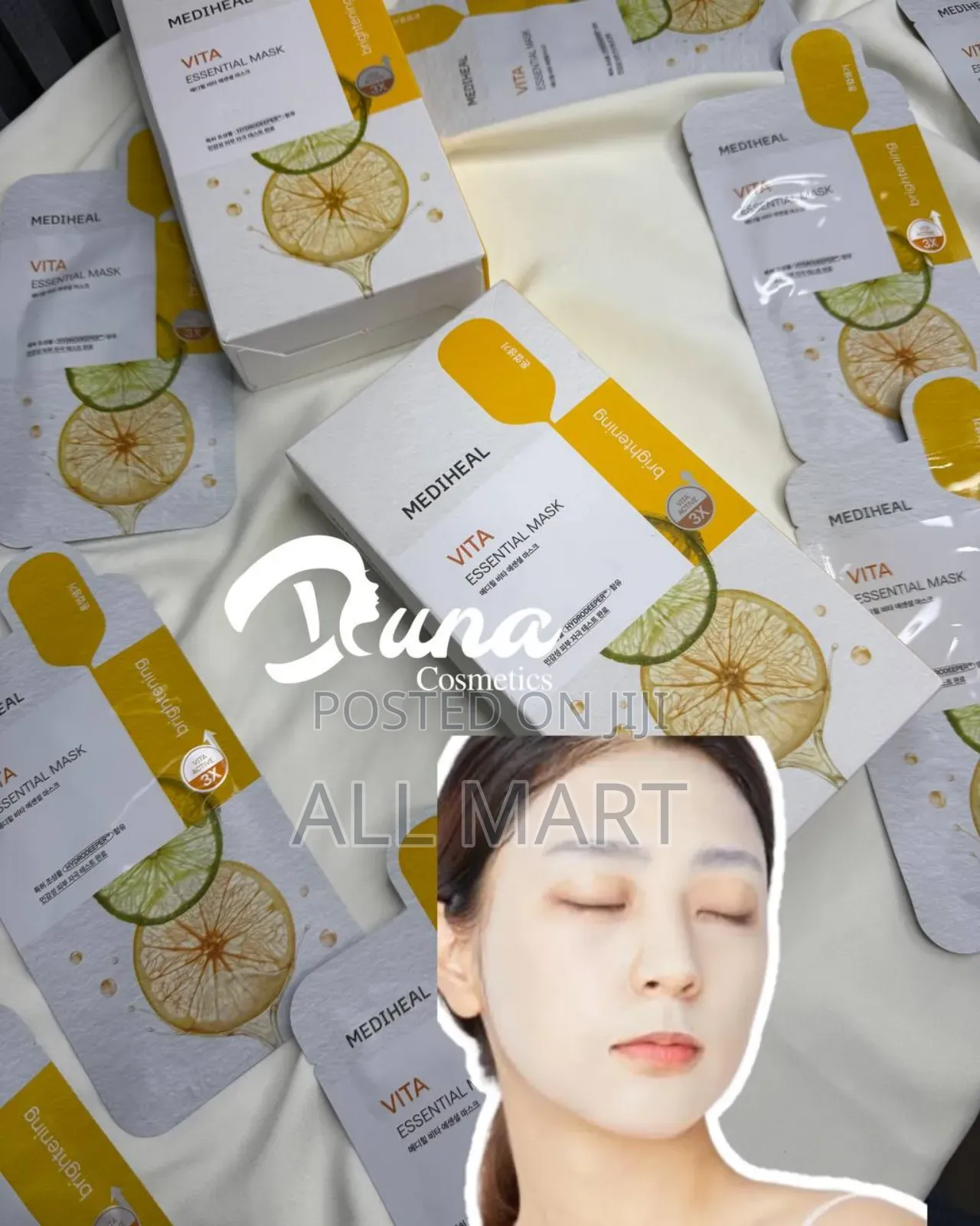 Mediheal Best Korean Sheet Mask - Vita Essential Face Mask 10 Sheets