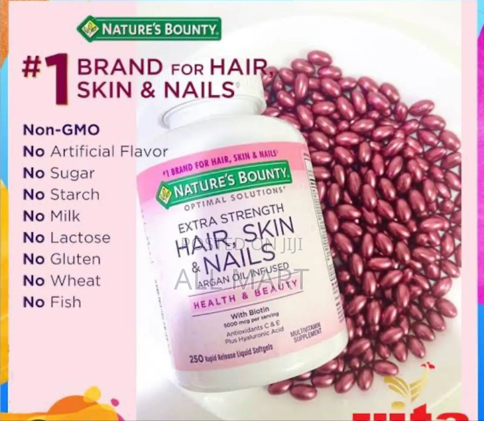 Nature's Bounty Hair,Skin Nails Extra Strength Rapid Release Softgels