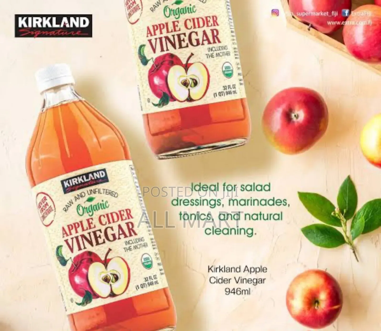 Kirkland Signature Organic Raw Unfiltered Apple Cider Vinegar