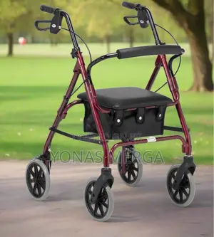 Rolling Walker With Seat彫甩smooth 7.5" Wheels - Foldable Frame - 350 Lb