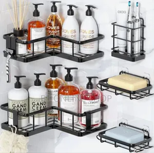 5pcs Stainless Steel Organizing Storage Rack