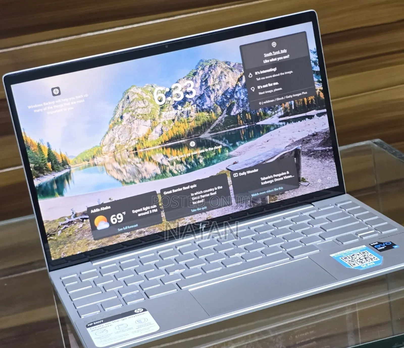 New Laptop HP Envy 13t 8GB Intel Core i5 SSD 256GB