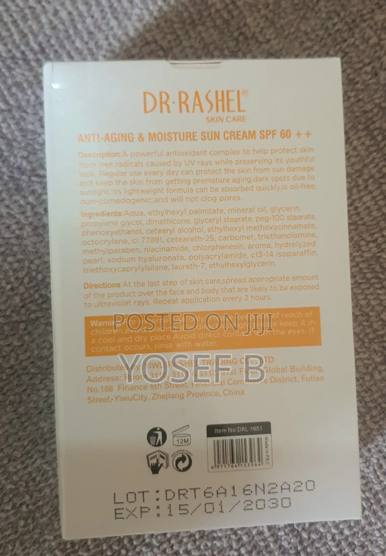 Dr Rashel Moisture Sun Cream