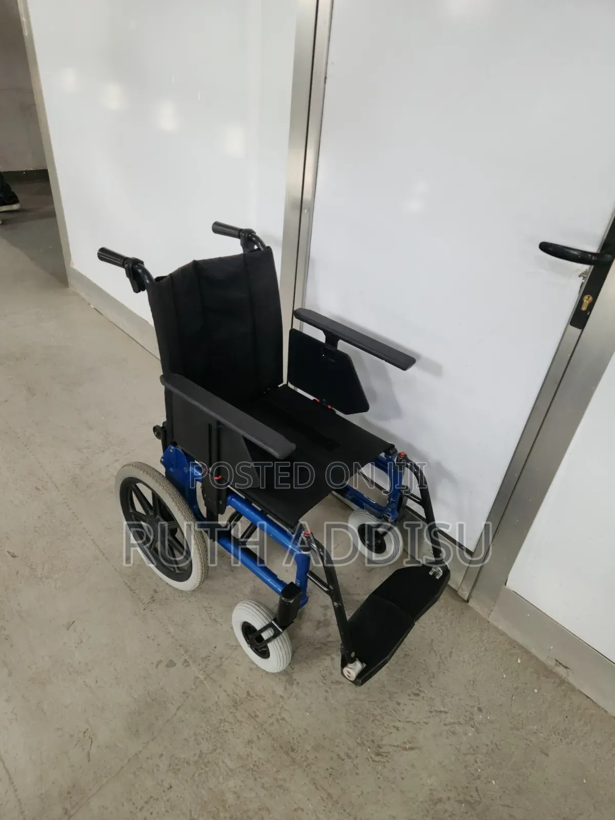 Drive Xs Transit Wheelchair - 18" Blue From Essential Aid Wheelchair