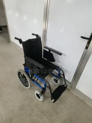 Drive Xs Transit Wheelchair - 18" Blue From Essential Aid Wheelchair