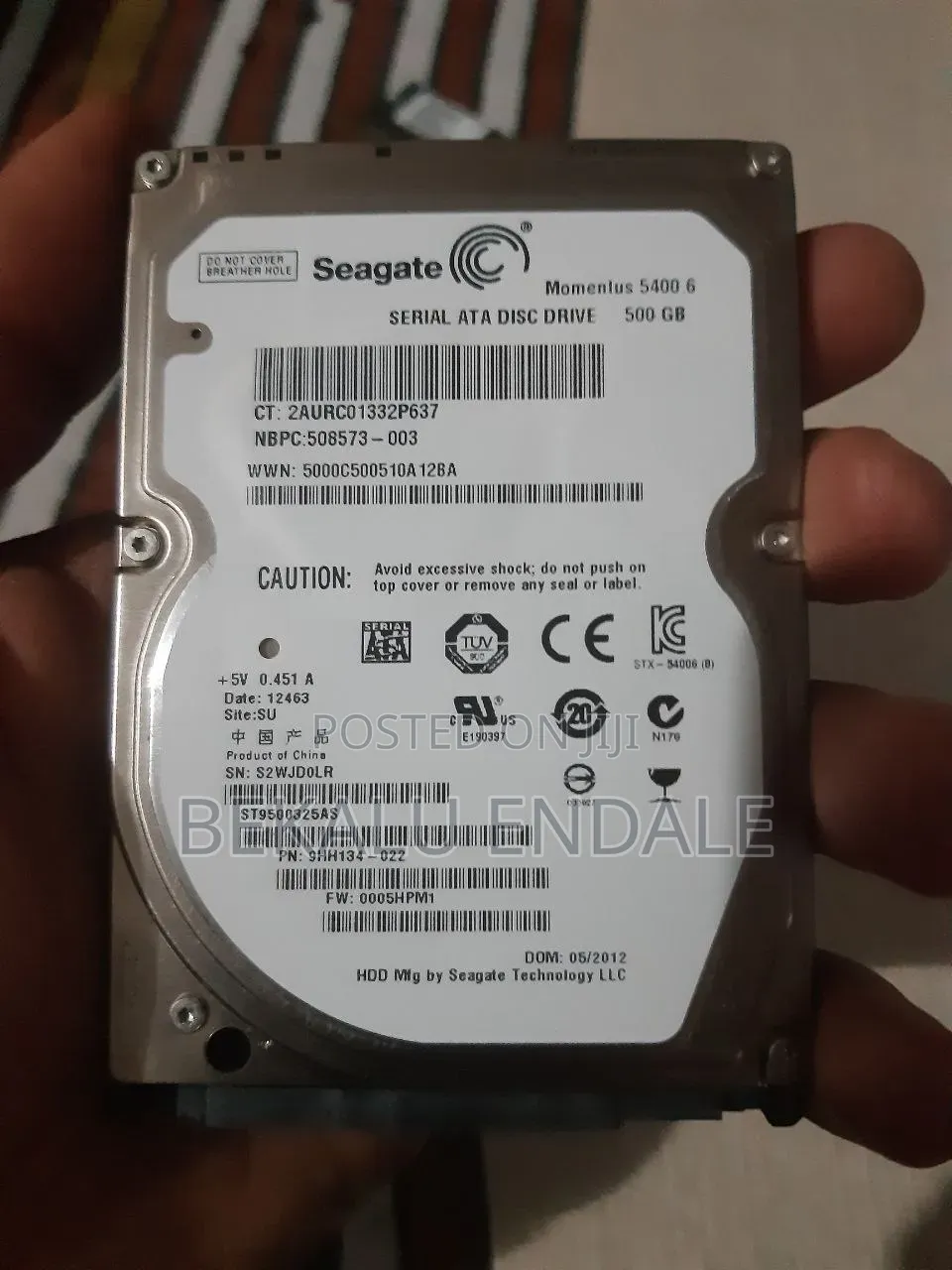 500gb Hard Disk Drive for Laptop With Optional Games Installed