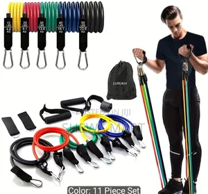 Resistance Bands Set, Exercise Bands With Door Anchor, Handles, Carry