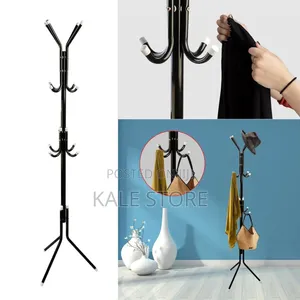 Standing Coat, Jacket, Tie, And Hat Hanger