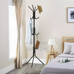 Standing Coat, Jacket, Tie, And Hat Hanger